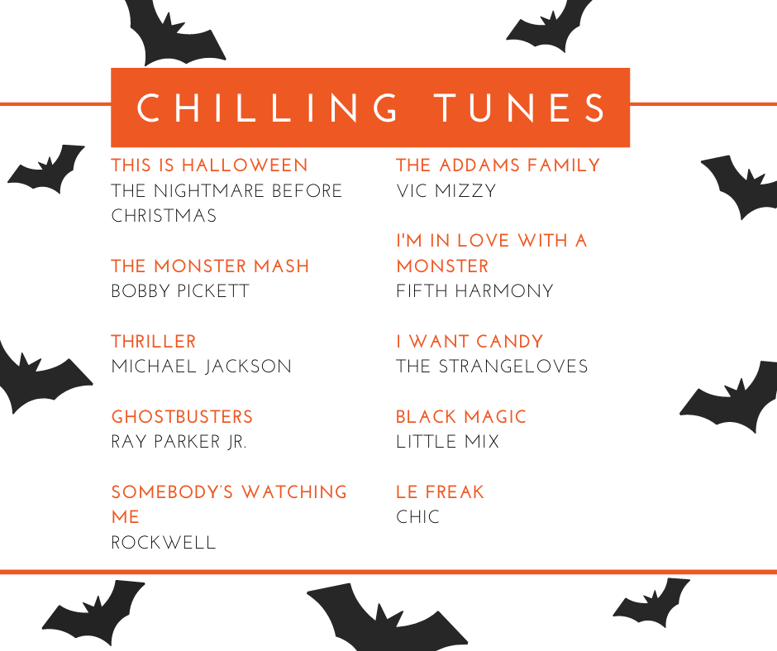 A list of Halloween songs: