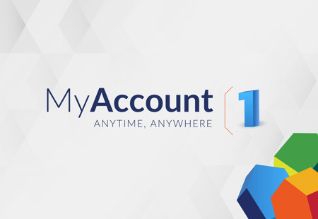 My Account logo followed by number 1