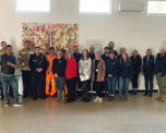 Group photo of many of the people involved in the clean up day